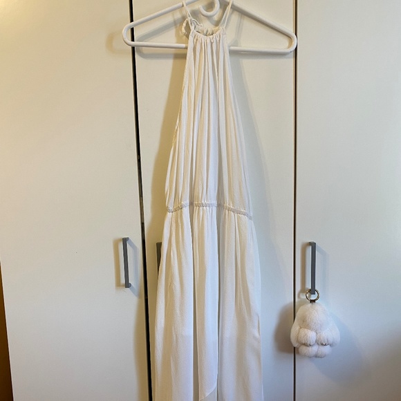 High neck Maxi Dress with sheer details SIZE M - Picture 1 of 11